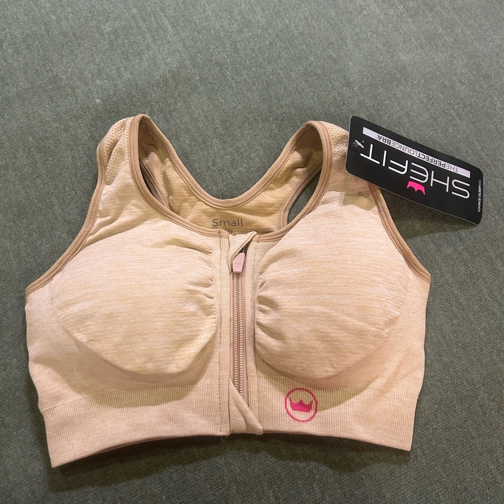 NEW SHEFIT NUDE SPORTS BRA SMALL